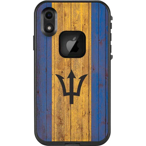 Barbados Flag Dark Wood LifeProof Fre iPhone Skin